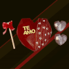 Corazón sorpresa rojo de Chocolate