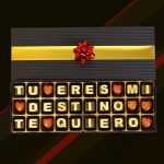 Mensajes con chocolates