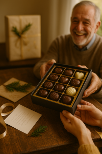 Regalos con bombones personalizados para tíos y padrinos