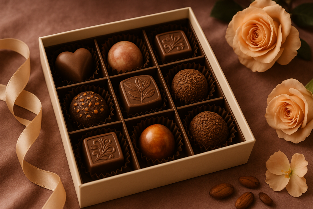 Bombones con iniciales: regalo delicado y único