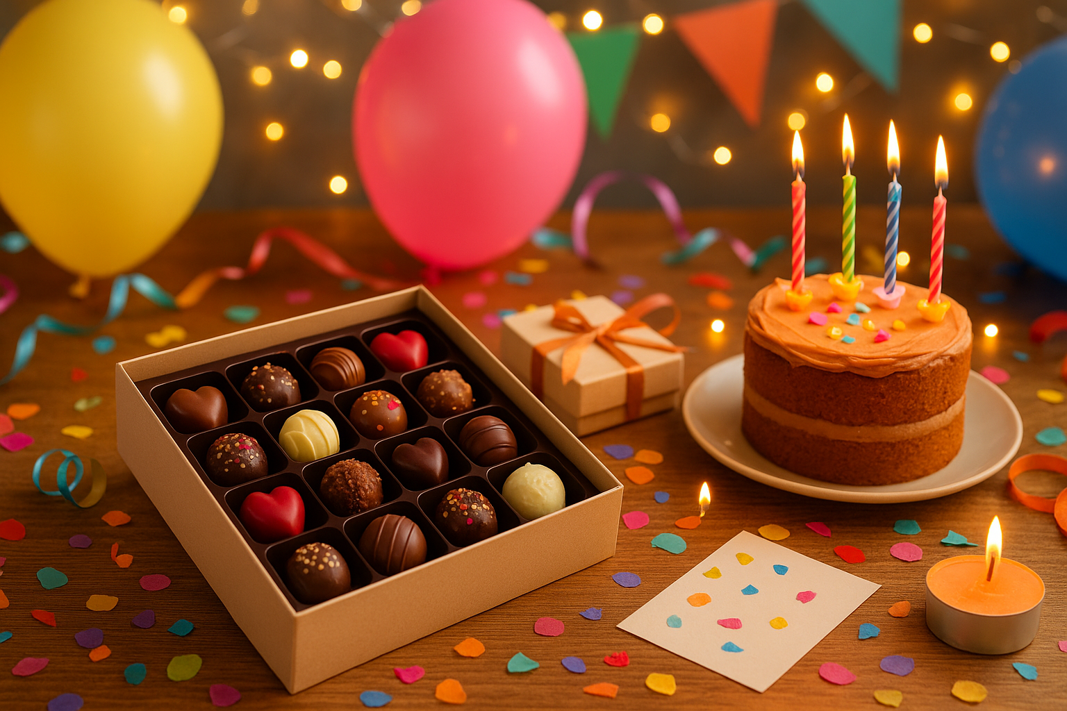 Bombones personalizados para cumpleaños adolescentes