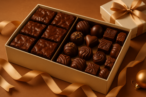 Cómo combinar brownies y bombones en un solo regalo