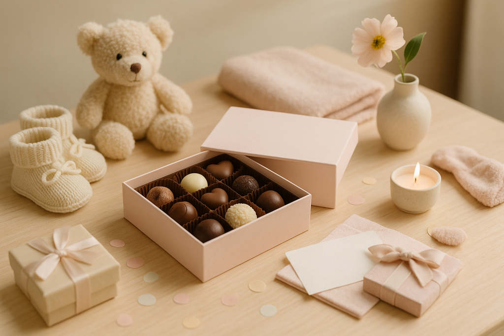 Comprar bombones con frases para bebés y mamás