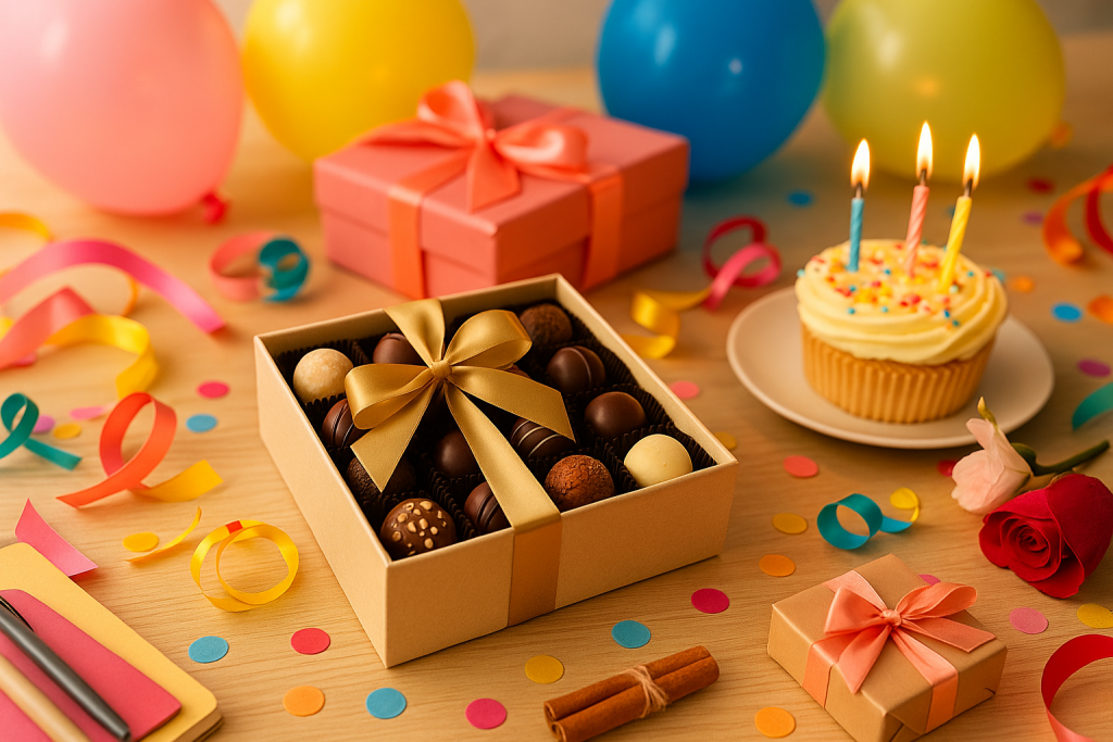 Comprar regalos para cumpleaños express con bombones