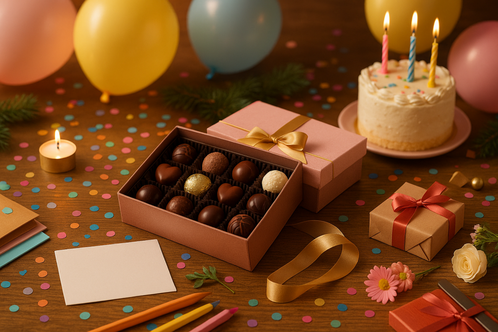 Regalos personalizados de cumpleaños con chocolate