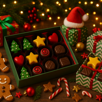 Bombones con frases divertidas para Navidad
