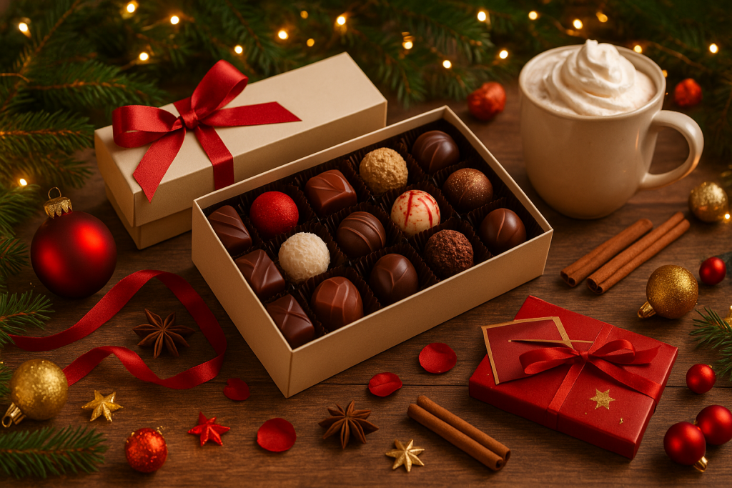 Bombones con frases navideñas para sorprender