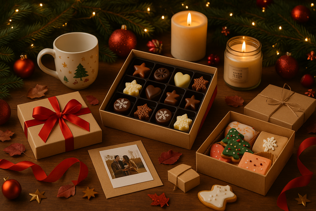 Bombones personalizados como detalle navideño económico