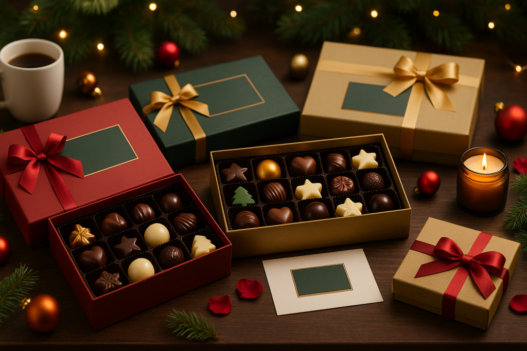 Bombones personalizados para cenas familiares en Navidad