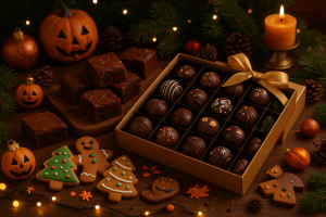 Regalos de Navidad con bombones personalizados