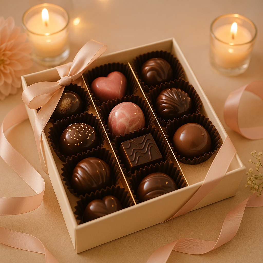 regalos dulces para Navidad con bombones