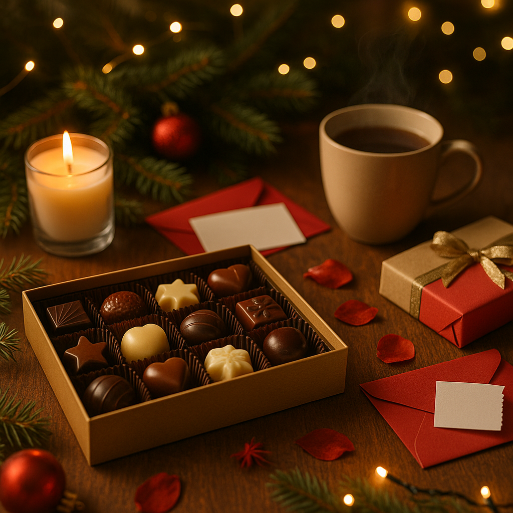 Regalos elegantes y económicos con chocolate navideño