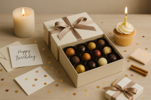 regalos exprés con bombones personalizados en 24h